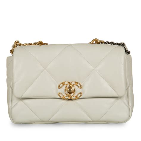 chanel rainbow.hardware white|chanel 19 flap hardware.